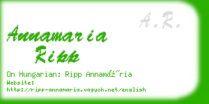 annamaria ripp business card